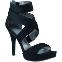 guess elegant high heel shoes womens sandals in black