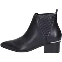 guess flsaf4 lea09 ankle boots womens low boots in black