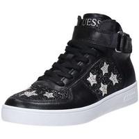 guess flsuz esu12 sneakers womens shoes high top trainers in black