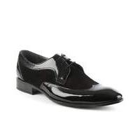 Gucinari Black Panelled Dress Shoe