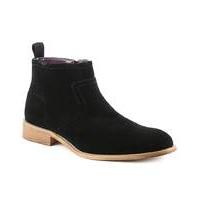 gucinari black suede ankle boot