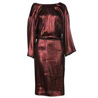 gucci liquid lame metallic dress