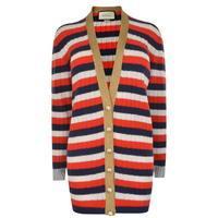 gucci oversize striped cashmere cardigan