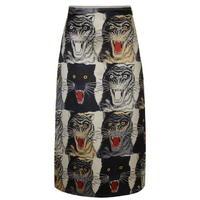 GUCCI Tiger Face A Line Skirt