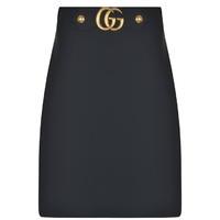 GUCCI Wool Silk Knee Skirt