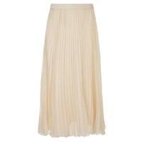 gucci silk organza pleated skirt