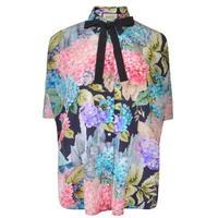 gucci floral bow tie shirt