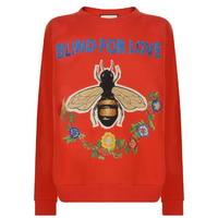gucci blind for love bee sweatshirt
