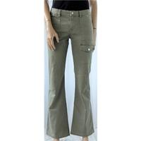 Guess Jeans Small Khaki Fitted Trousers