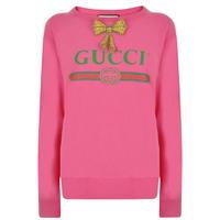 GUCCI Bow Detail Logo Sweatshirt