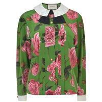 GUCCI Rose Print Blouse