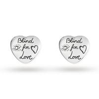 Gucci Exclusive Blind For Love Heart Studs