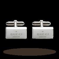 Gucci Trademark Silver Cufflinks