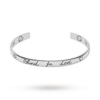 Gucci Exclusive Blind For Love Silver 6mm Bangle