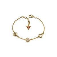 guess gold plated triple heart bracelet