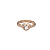 guess rose gold plated mini heart ring