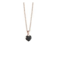 guess rose gold plated mini heartburst necklace