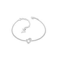 Guess Rhodium Plated \'G HeartS\' Bracelet