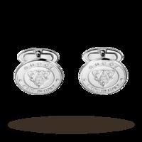 gucci silver crest cufflinks