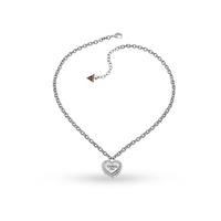 Guess 1981 Stainless Steel Heart Necklace