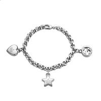 Gucci Trademark Silver Charm Bracelet