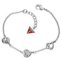 guess triple heart bracelet