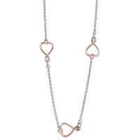 Guess Amour Two Tone Heart Necklace