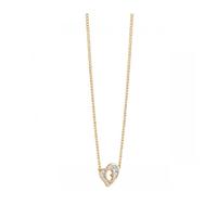 Guess Jewellery UBN71537 G Heart Mini Gold Tone Necklace