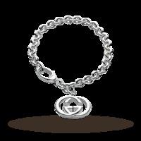 Gucci Britt Silver Double G 18cm Bracelet