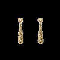 gucci 18ct gold diamantissima drop earrings