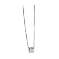 guess g rounds necklace rhodium plated