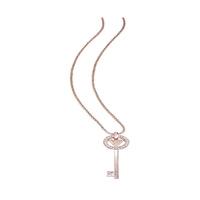 guess the secret key necklace rose gold plated