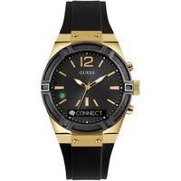 GUESS CONNECT Unisex Bluetooth Black and Gold Smart Watch