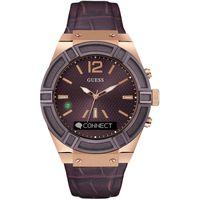 GUESS CONNECT Unisex Bluetooth Brown & Rose Gold Smart Watch