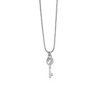 Guess The Secret Key Necklace Rhodium Plated