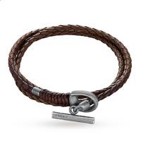 Gucci Horsebit Mens Brown Wrap Bracelet