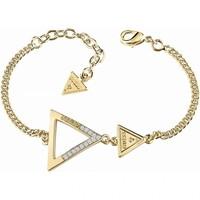 GUESS Ladies Gold Plated Iconic 3angles Bracelet
