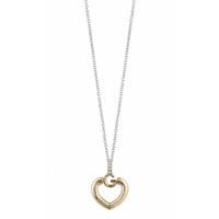 GUESS Ladies Two-tone Gisele Bold G Heart Nacklace