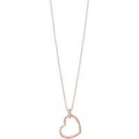 GUESS Ladies Rose Gold Plated Frame Necklace