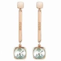GUESS Ladies Rose Gold Plated Cote D Azur Earrings