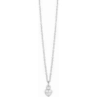 GUESS Ladies Rhodium Plated Guessy Necklace