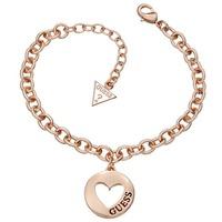 GUESS Ladies G Girl Coin Heart Bracelet