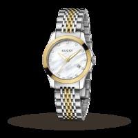 gucci ya126513 timeless bi colour ladies watch