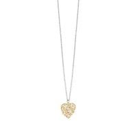 Guess Gold Plated Heart Onament Necklace