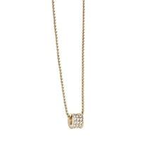 Guess Gold Plated Pavé Bead Necklace