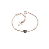 guess rose gold plated heartshelter bracelet