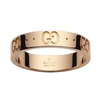 Gucci Icon 18ct rose gold ring - thin band