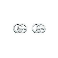 Gucci GG Tissue 18ct white gold stud earrings