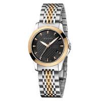 Gucci G-Timeless ladies\' stainless steel and rose gold-plated watch
