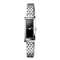 Gucci G-Frame ladies\' diamond-set silver mirror dial bangle watch